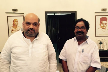 Guruji A. Sivasamy with Shri Amit Shah